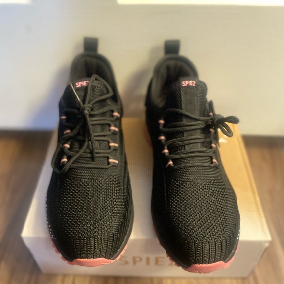 Spiez Black and Pink Sneakers - Picture 2 of 5